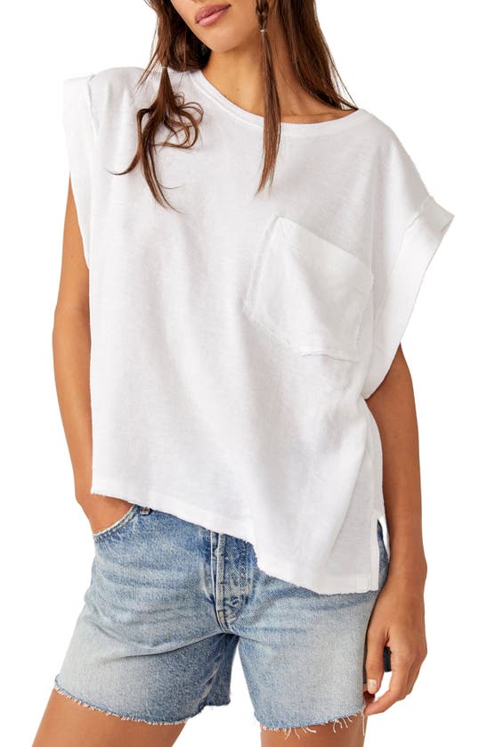 Shop Free People Our Time Oversize T-shirt In Ivory