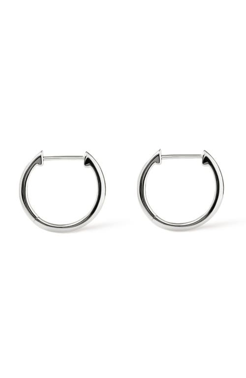 Ana Luisa Medium Slim Endless Hoops In Silver