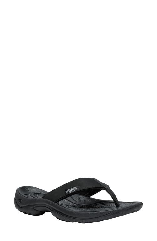 Keen Kona Flip Flop In Black/ Vapor