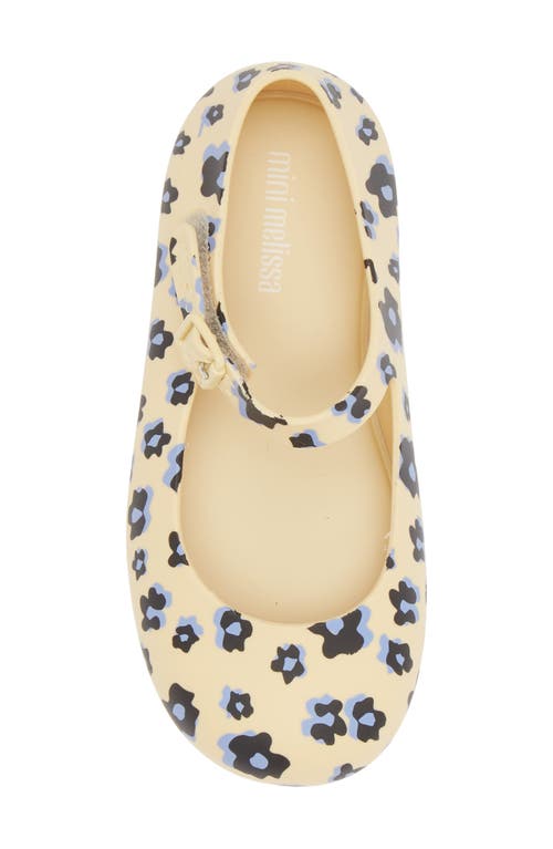 Melissa Mini Dora Ii Water Resistant Ballerina Shoe In Yellow/black/blue