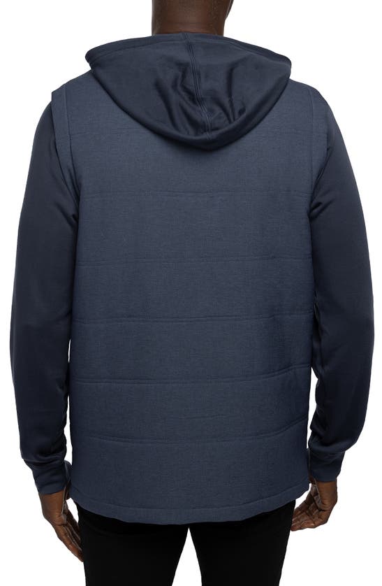 Travismathew Scavenger Hoodie In Heather Navy In Blue