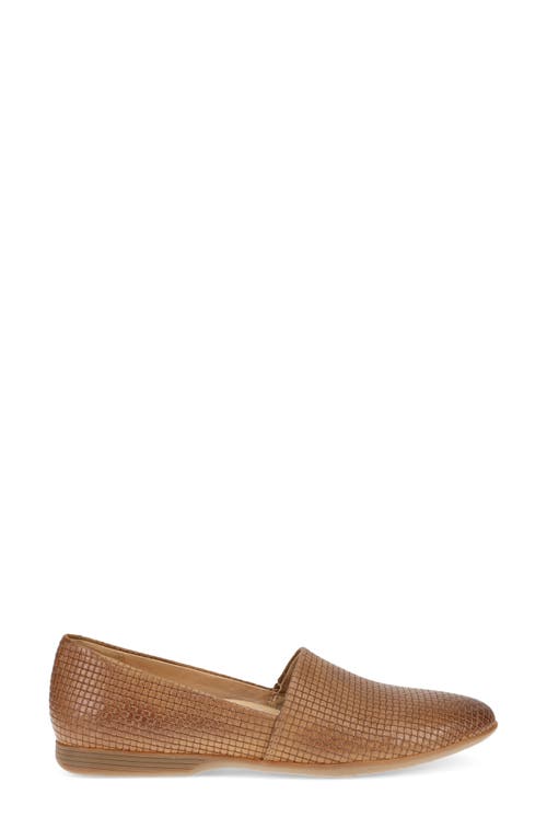 Shop Dansko Larisa Loafer In Tan Embossed