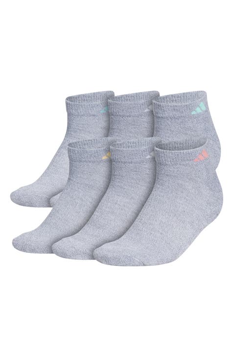 Athletic Cushion Moisture Wicking Ankle Socks - Pack of 6