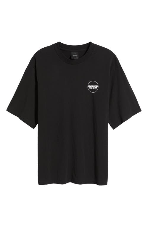 Shop Boiler Room Core Logo Cotton Graphic T-shirt In Black