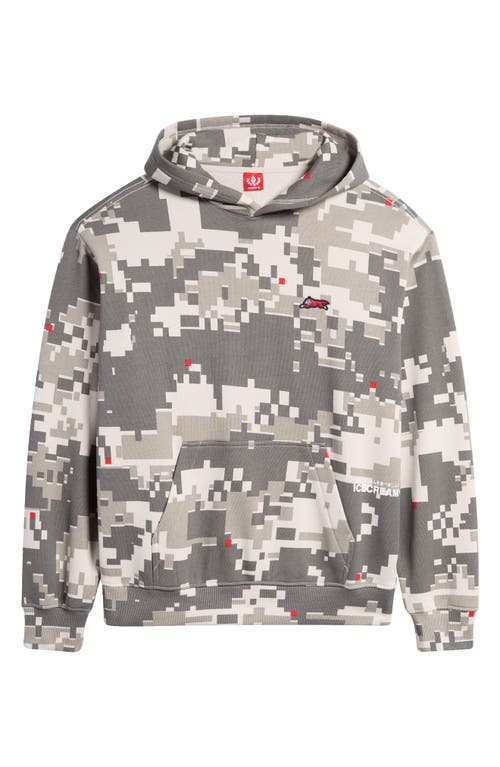 Shop Icecream Digi Camo Pullover Hoodie In Wind Chime