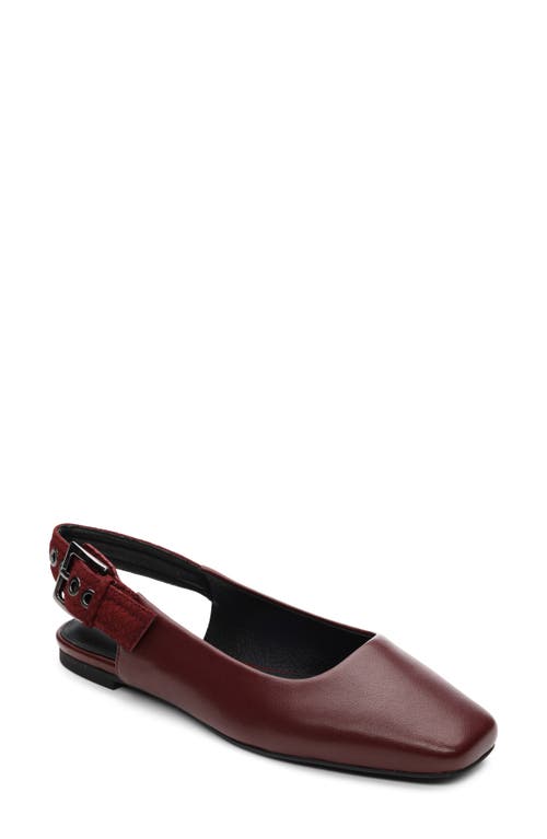 Shop Sanctuary Kitchy Slingback Flat In Oxblood