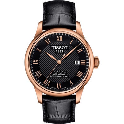 Tissot Le Locle Leather Strap Watch,