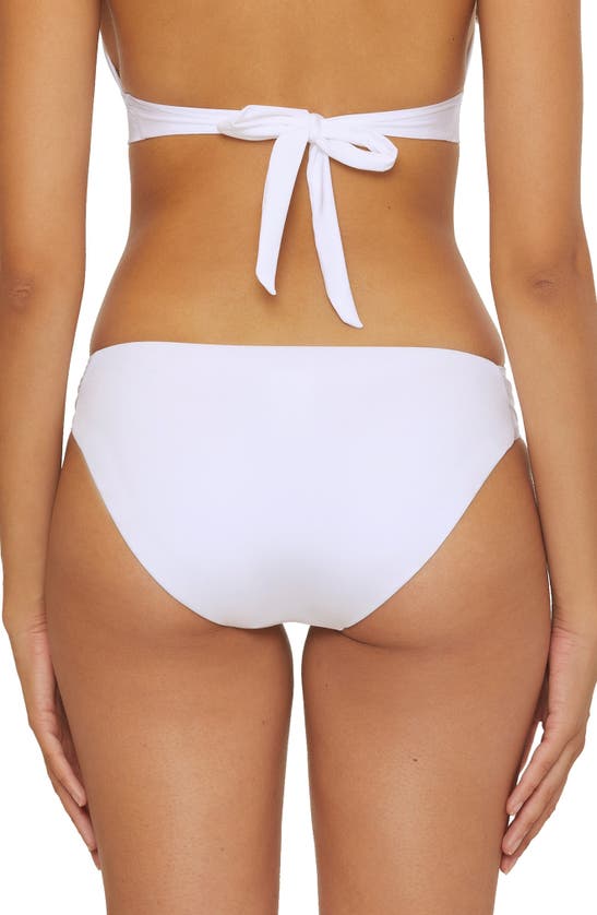 Shop Trina Turk Monaco Side Tab Hipster Bikini Bottoms In White