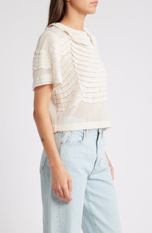 Shop The Great . The Rosebud Knit Top In Cream