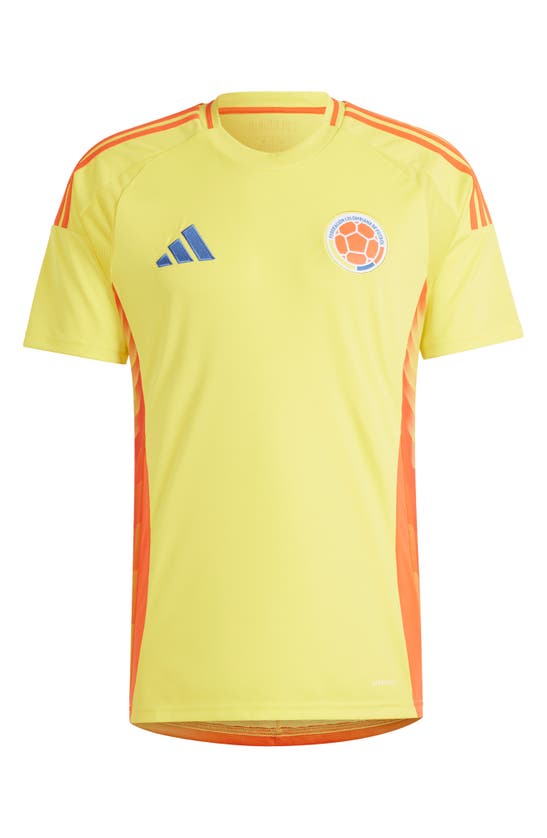 Shop Adidas Originals Colombia 2024 Home Soccer Jersey In Impact Yellow