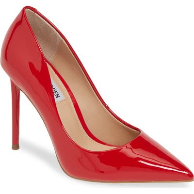 Steve Madden Vala Pointy Toe Pump- Red