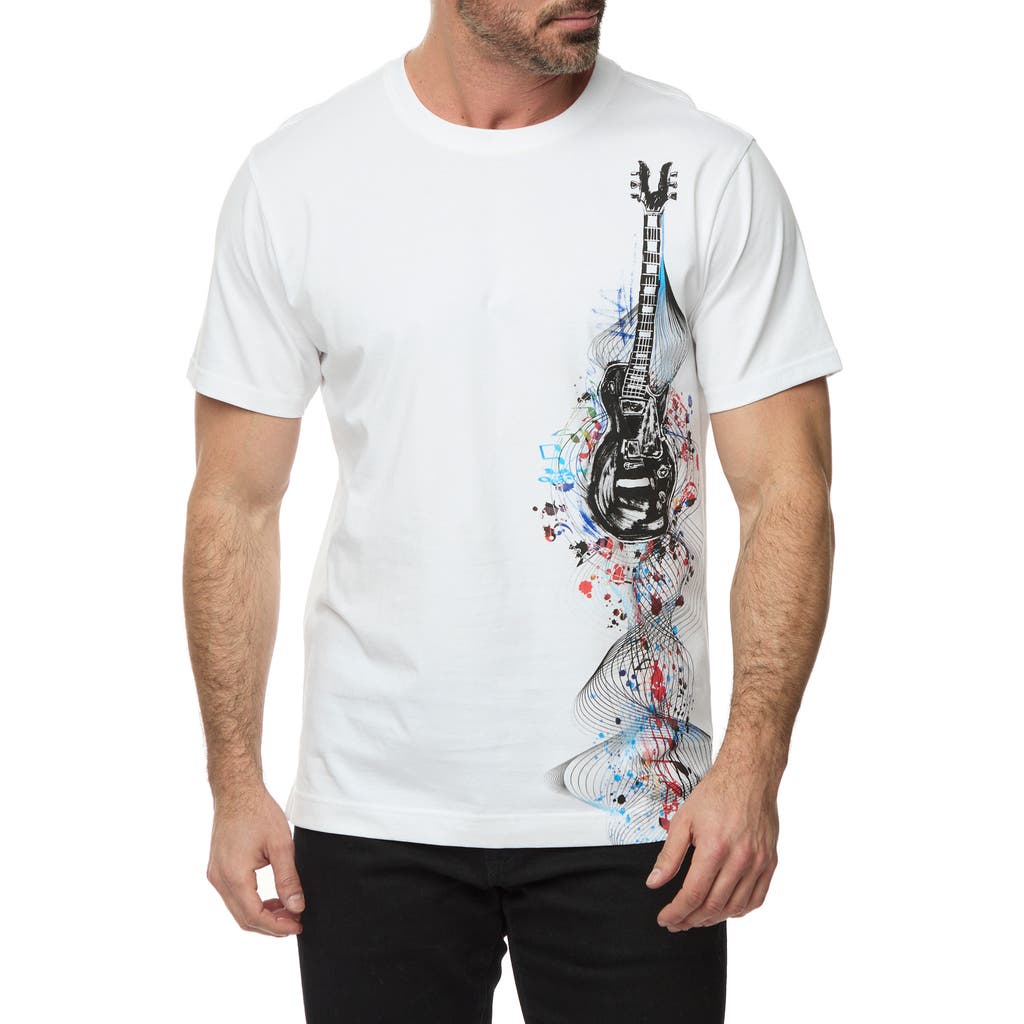 Robert Graham Rockstar Rhythm Cotton Graphic T-Shirt in White