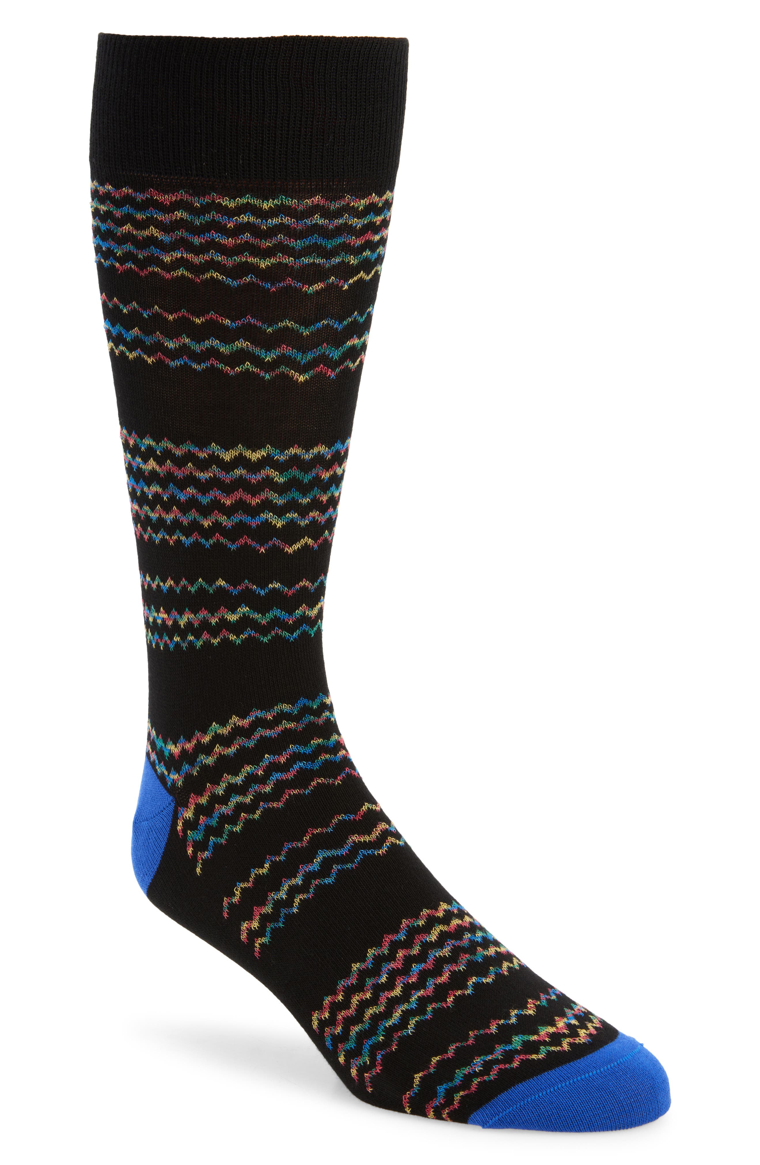 Paul Smith Gerard Wave Crew Socks in Black Cover