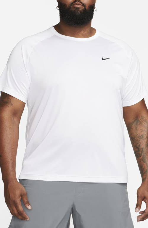 Nike Dri-fit Short-sleeve T-shirt In White/black