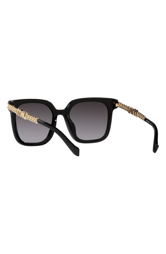 Miu Miu 55mm Gradient Pillow Sunglasses In Black