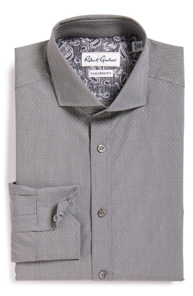 Robert Graham 'Rapallo' Tailored Fit Dot Dress Shirt | Nordstrom