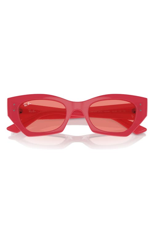Zena 49mm Geometric Sunglasses in Pink