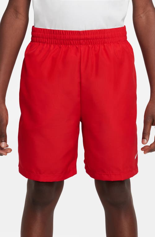 Shop Nike Kids' Dri-fit Multi+ Shorts In University Red/white