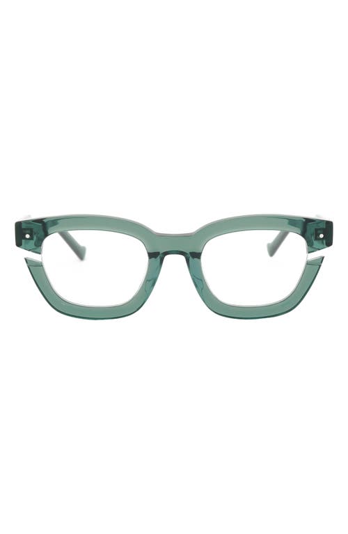 Bowtie Cutout 50mm Optical Glasses in Sage/Clear