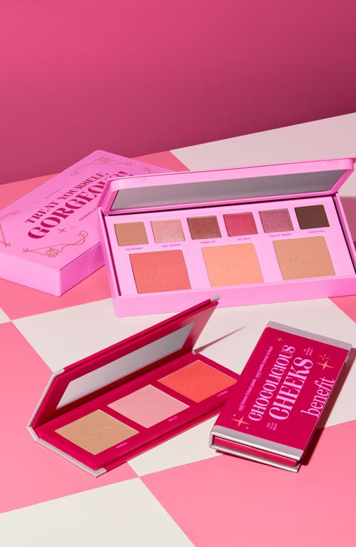 BENEFIT COSMETICS BENEFIT COSMETICS CHOCOLICIOUS CHEEKS MINI BRONZER & BLUSH PALETTE $55 VALUE 