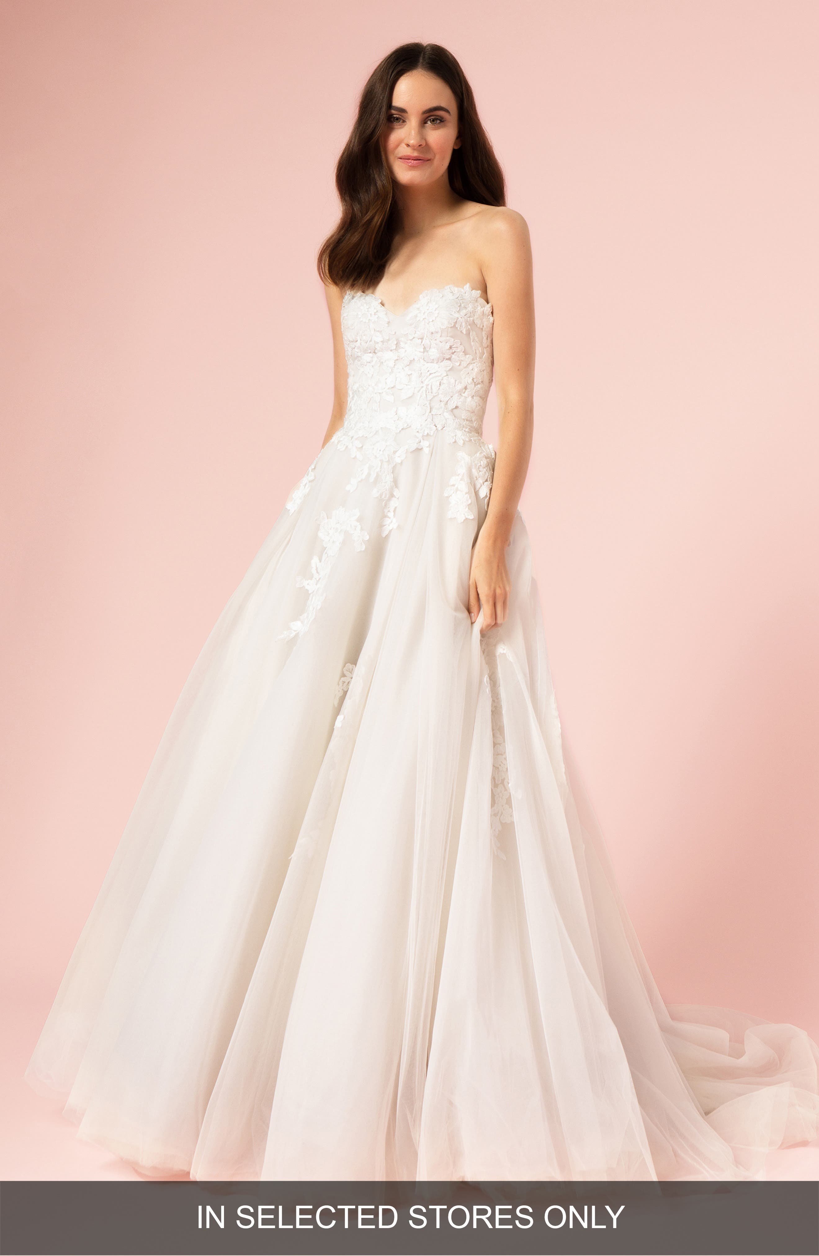 BLISS Monique Lhuillier Strapless Ballgown Wedding Dress | Nordstrom