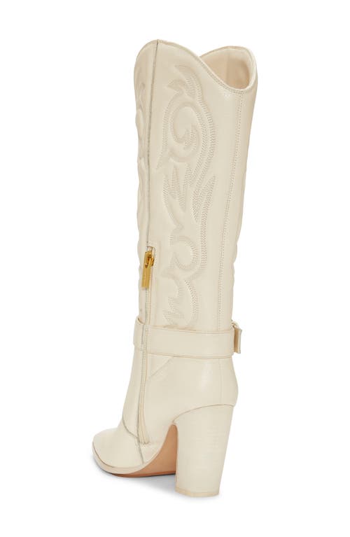 Shop Vince Camuto Biancaa Pointed Toe Western Boot In Natural