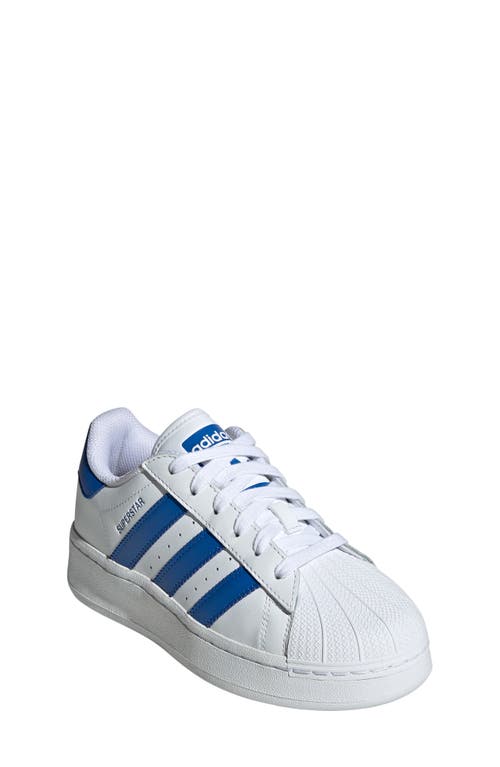 Adidas Originals Adidas Kids' Superstar Xlg Lifestyle Sneaker In White/blue/white