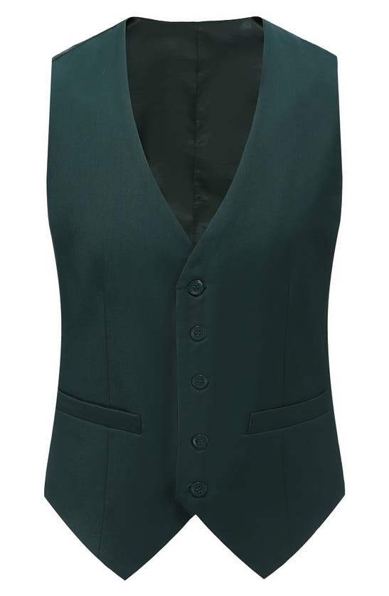 Shop Braveman Premium Slim Fit 3-piece Suit In Hunter Green