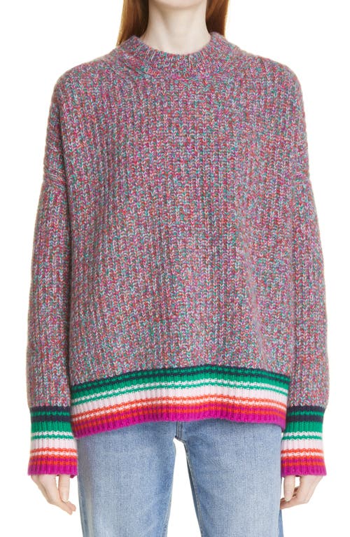 La Ligne Toujours Marled Cashmere Sweater in Rainbow Multi