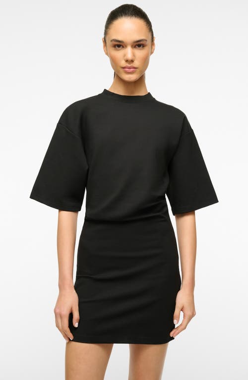 Staud Truman Mini Dress In Black In Black