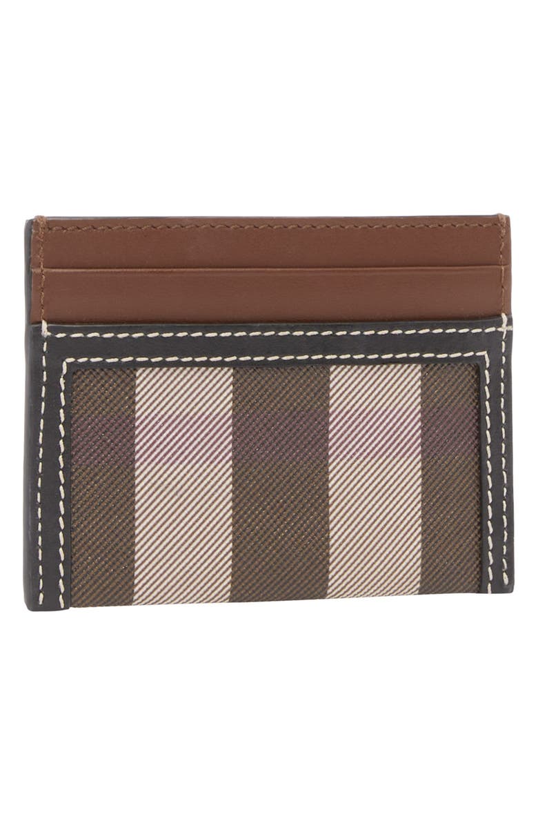 Burberry Sandon Check Leather Card Case | Nordstrom