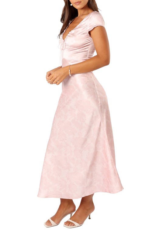 Petal And Pup Petal & Pup Benton Satin Maxi Dress In Neutral