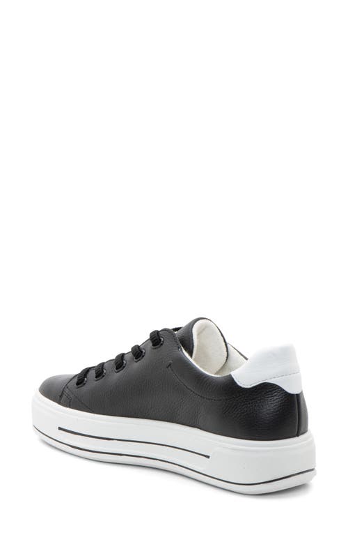 Ara Crystal Platform Sneaker In Black