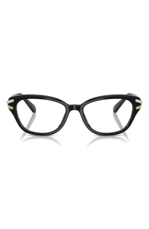 Swarovski 52mm Pillow Optical Glasses In Black