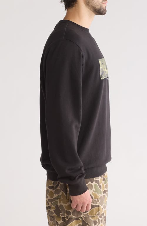 Shop Vans Epitome Crewneck Graphic Sweatshirt In Black