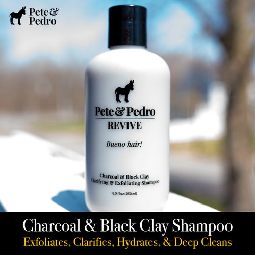 Pete & Pedro Revive Black Clay & Charcoal Clarifying & Exfoliating Scalp Shampoo