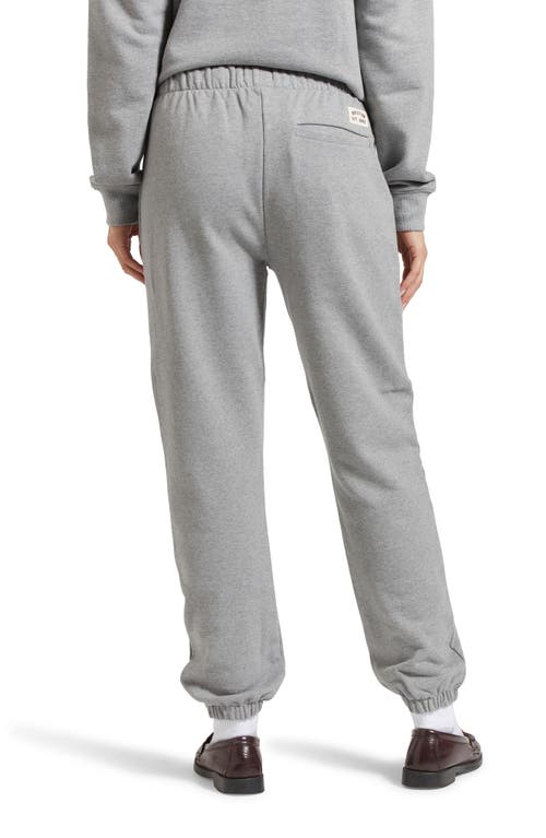 Brixton Cotton French Terry Sweatpants In Heather Grey