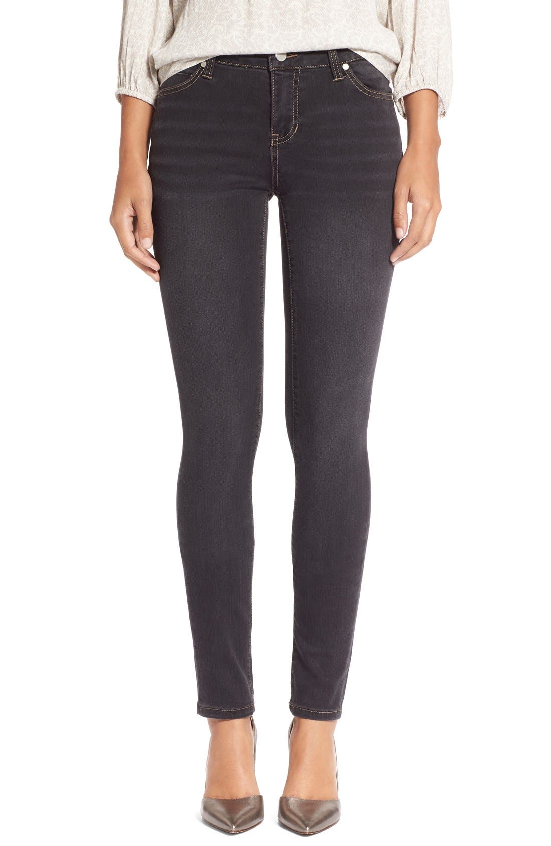 Liverpool Abby Stretch Skinny Jeans (Sulphur) (Petite) | Nordstrom