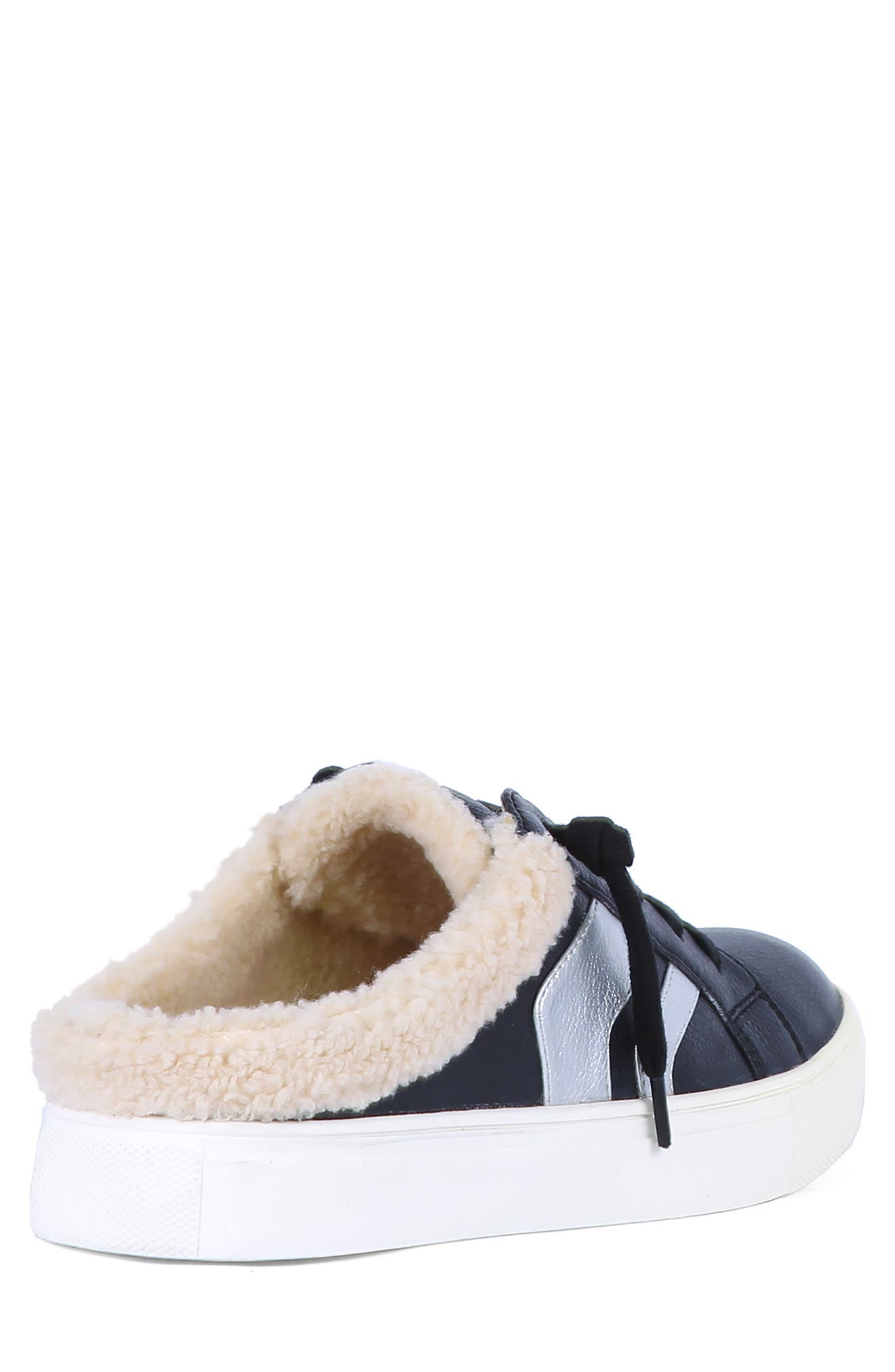 shearling mule sneakers