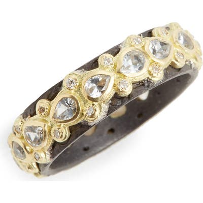 Armenta Old World Lacy Eternity Diamond & Sapphire Ring