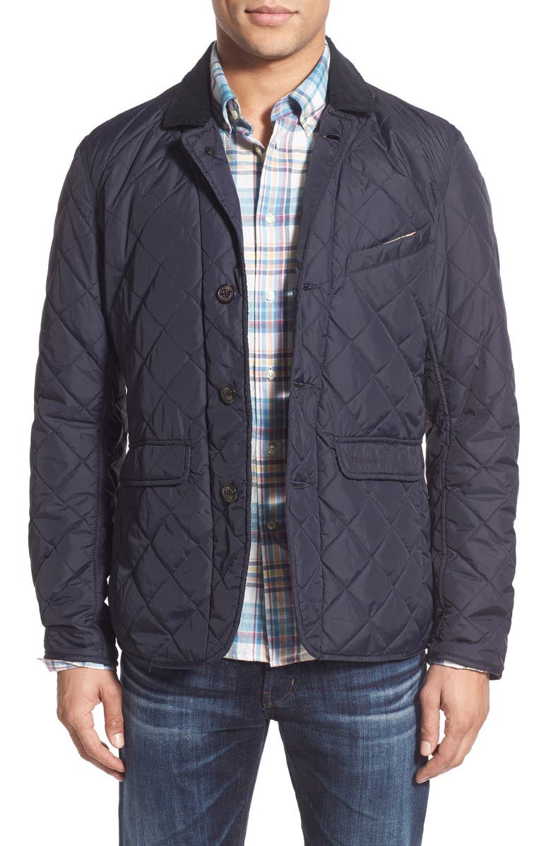 Barbour 'Beauly' Tailored Fit Quilted Jacket with Corduroy Collar ...