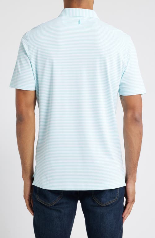 Johnnie-o Stetsons Stripe Performance Polo In Tarpon