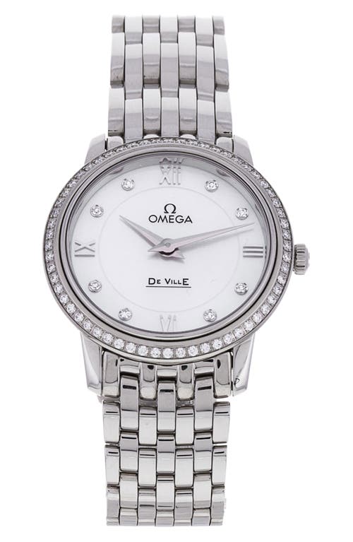 Omega Preowned 2023 De Ville Prestige Diamond Bracelet Watch