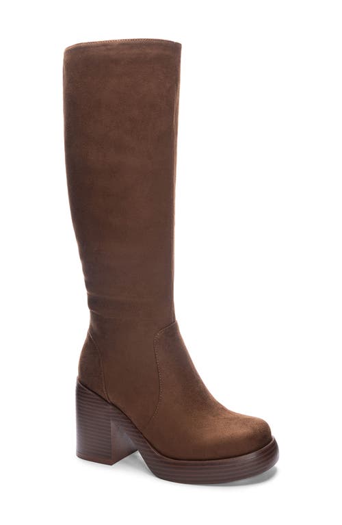 Dirty Laundry Go Girl Platform Boot In Brown