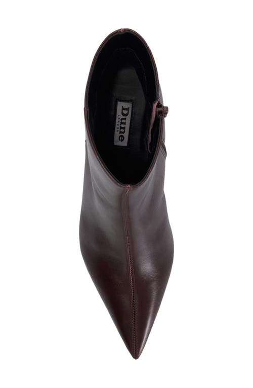 Dune London Offer Pointed Toe Kitten Heel Bootie In Dark