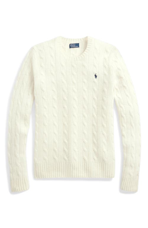 POLO RALPH LAUREN POLO RALPH LAUREN JULIANNA CABLE STITCH WOOL & CASHMERE SWEATER