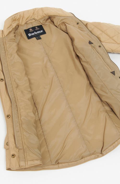 Shop Barbour Cavalry Flyweight Quilted Jacket In Trench Beige