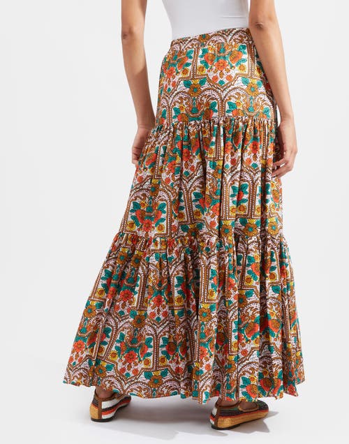 La Doublej Big Skirt In Corte White Rust