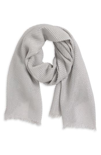 Nordstrom Rack Pleated Occasion Wrap In Grey Sleet