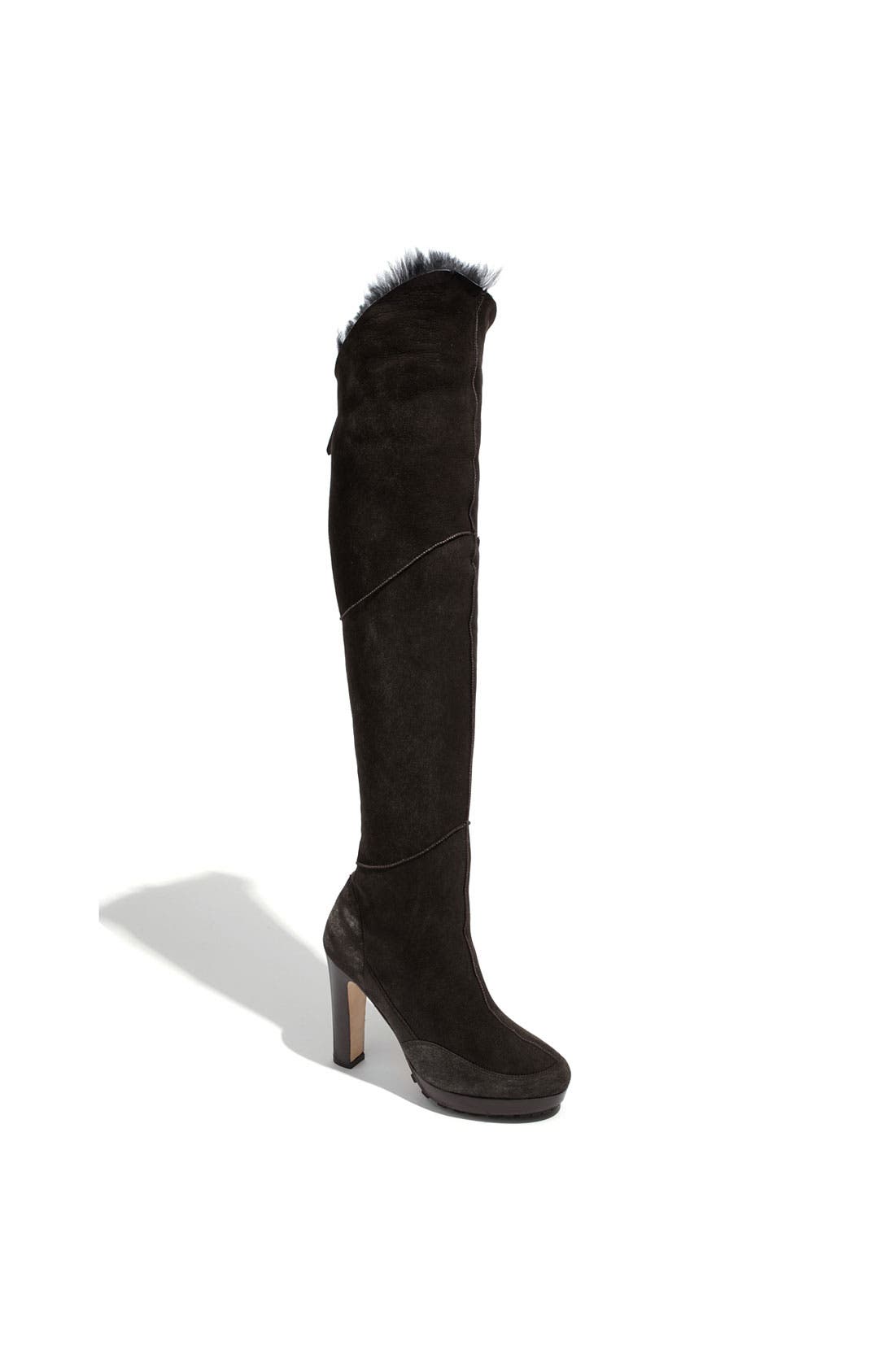 shearling over the knee ugg boots